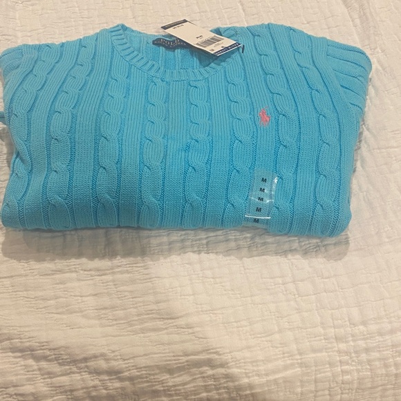 Polo by Ralph Lauren Blue Cable Knit Sweater - Picture 6 of 6